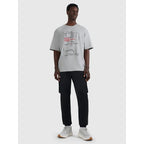 Men's oversize printed T-shirt 4F 4FRAW25TTSHM3257-27M 4f