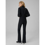 Women's striped leggings with flared legs 4F 4FRAW26TTIGF383-20S