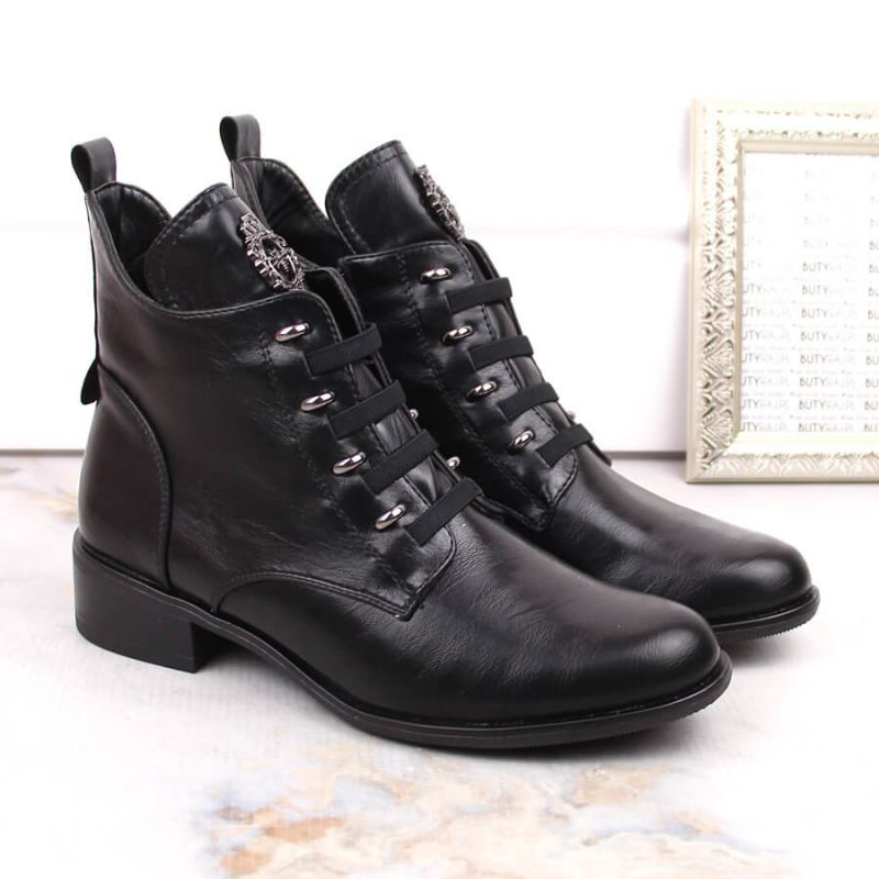 Insulated flat-heeled ankle boots Jezzi W JEZ412A, black Footwear/Outdoor/Jezzi Your Sports Performance