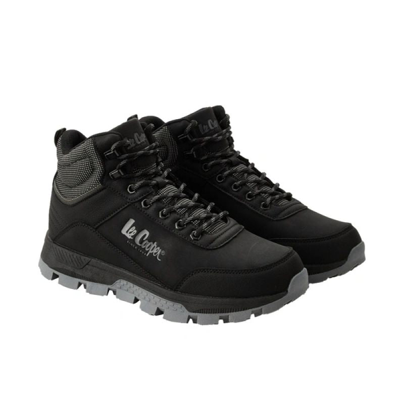 Lee Cooper men's winter sneakers, black ankle boots