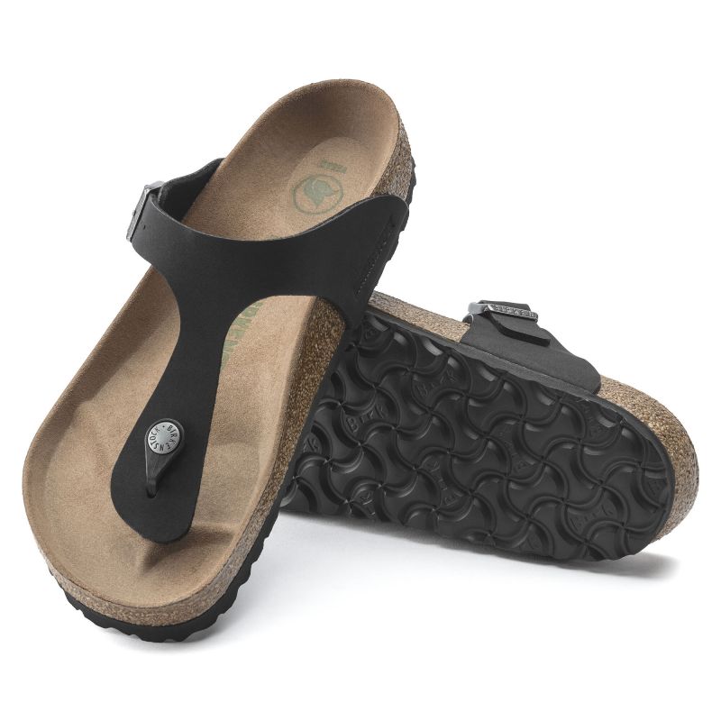 Birkenstock Gizeh Birko-Flor Women's Narrow Black Flip-Flops for Narrow Feet Vegan Black (1020487) Footwear/Lifestyle/Brinkenstock/Japonki Birkenstock