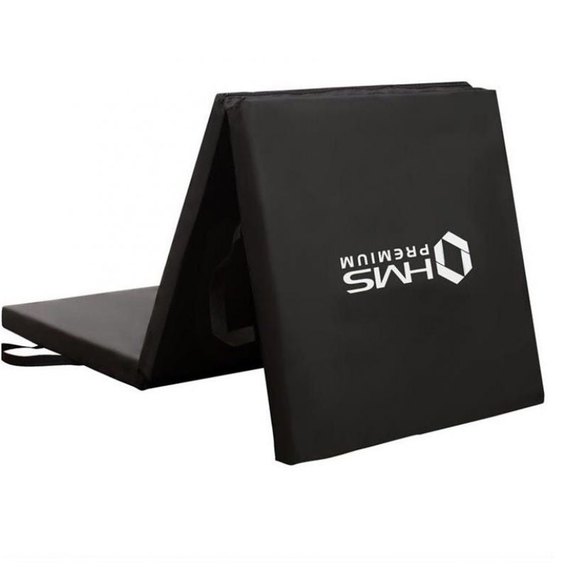 Folding gymnastics mattress black 1800x600x500mm HMS MGS02 In preparation Your Sports Performance