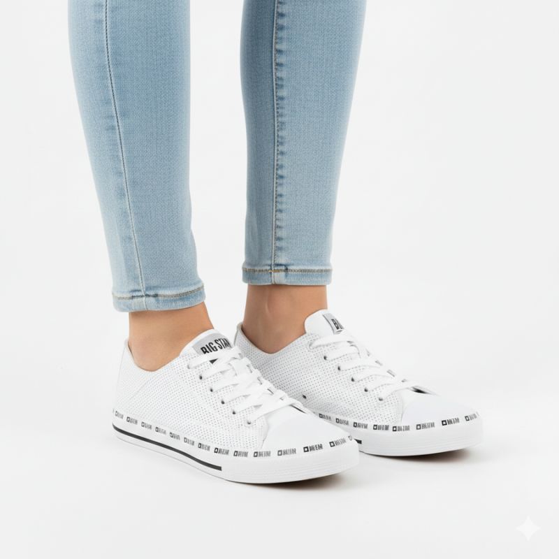 Big Star W FF274024 openwork low sneakers white Footwear/Lifestyle/Big Star Your Sports Performance