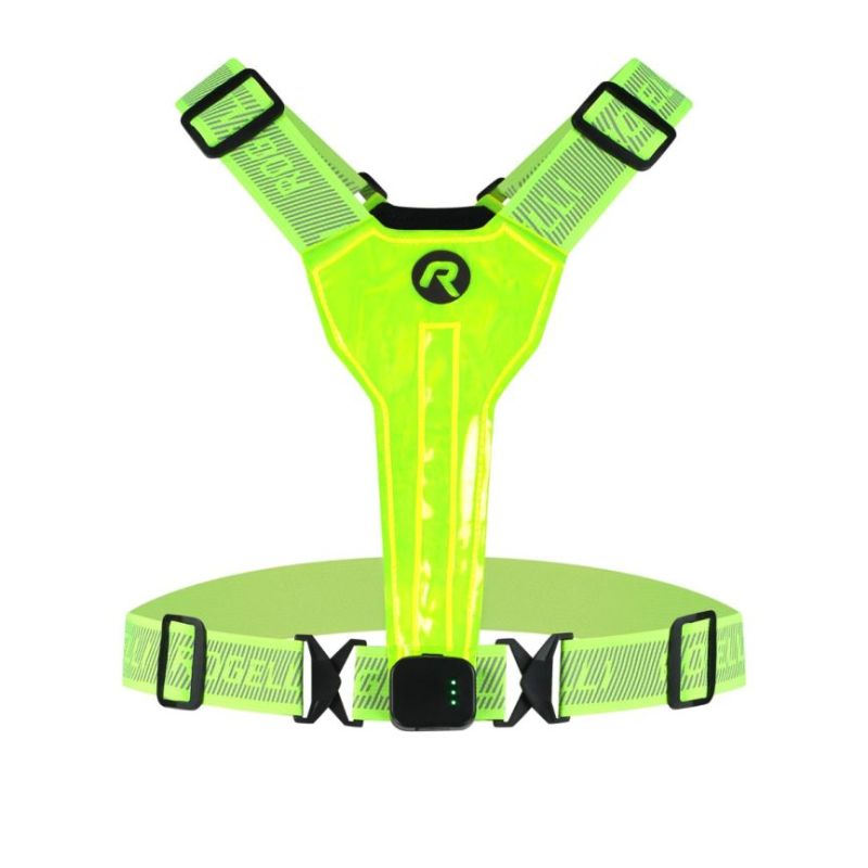 Rogelli LED reflective vest yellow USB Rogelli/Bieganie/Akcesoria/Kamizelki/Led Your Sports Performance