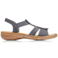 Comfortable women's slip-on sandals with elastic straps Rieker 62850-14 Rieker