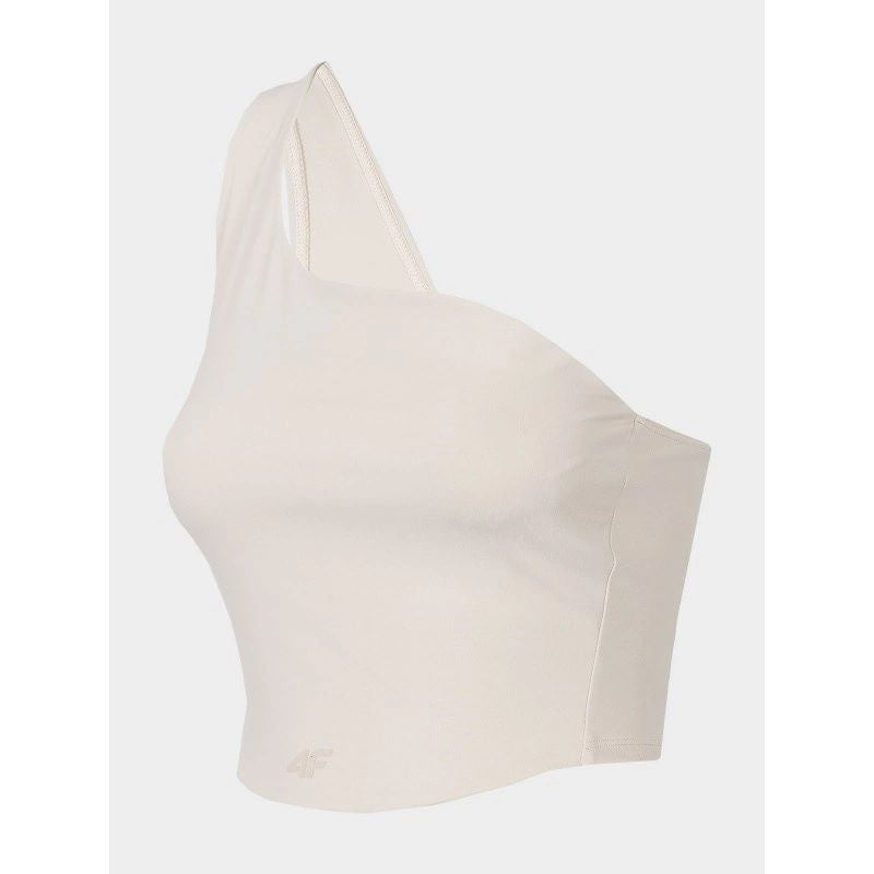 Women's One-Shoulder Yoga Crop Top 4F H4Z22-TSD033 Kobieta/Odzież/Koszulki i T-shirty/Koszulki bez rękawa Your Sports Performance