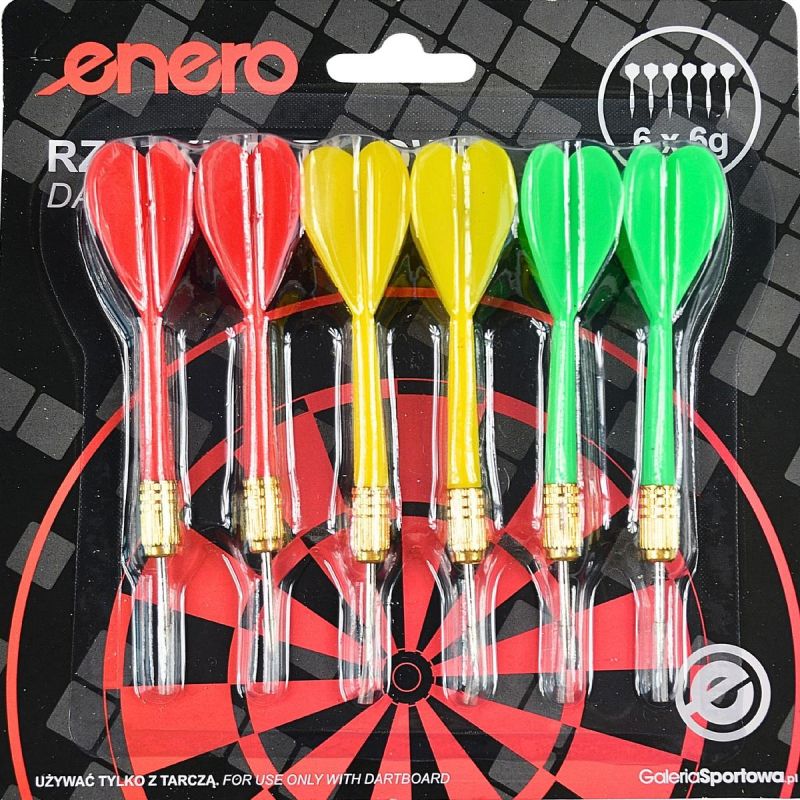 DARTS METAL DARTS 6g SET 6 PCS ENERO Accessories Your Sports Performance