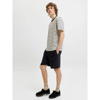 Jack&Jones men's shorts JPSTJAIDEN COBA STRIPE JOG SHORTS REG SN 12274413 BLACK Jack&Jones