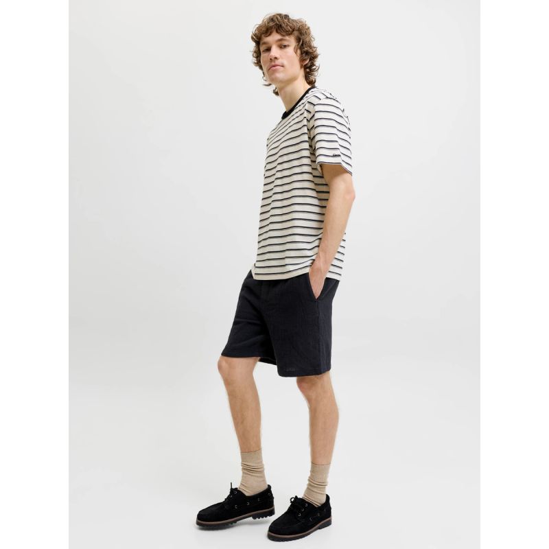 Jack&Jones men's shorts JPSTJAIDEN COBA STRIPE JOG SHORTS REG SN 12274413 BLACK Jack&Jones