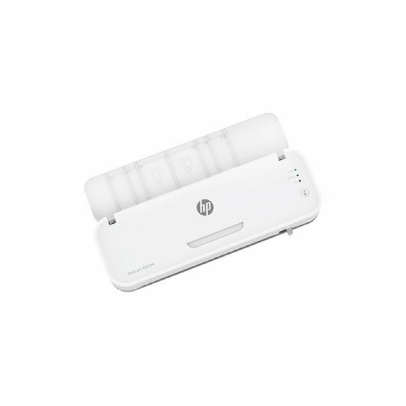 HP ONELAM 400 A3 Laminator, cold/hot, integrated trimmer, corner rounder, speed 40cm/min + 15 pouches: 3xA4, 4xA5, 4xA6, 4xB-CARD, white Urządzenia biurowe/Laminatory Your Sports Performance