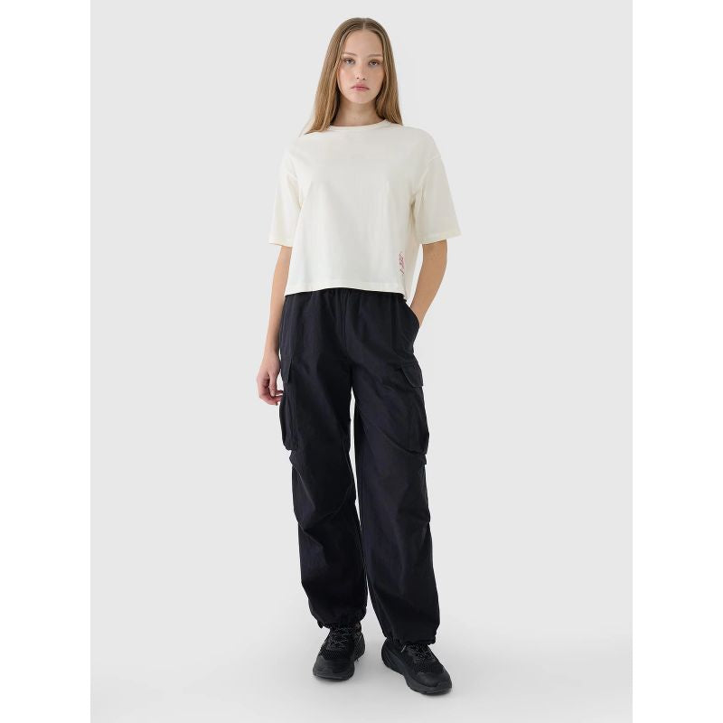 Women's oversize printed T-shirt 4F 4FWSS25TTSHF1971-11S *Kategoria tymczasowa Your Sports Performance