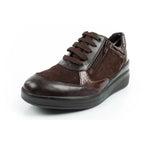 Scholl Emma Laces Women's Sports Shoes Leather Brown Platform Scholl
