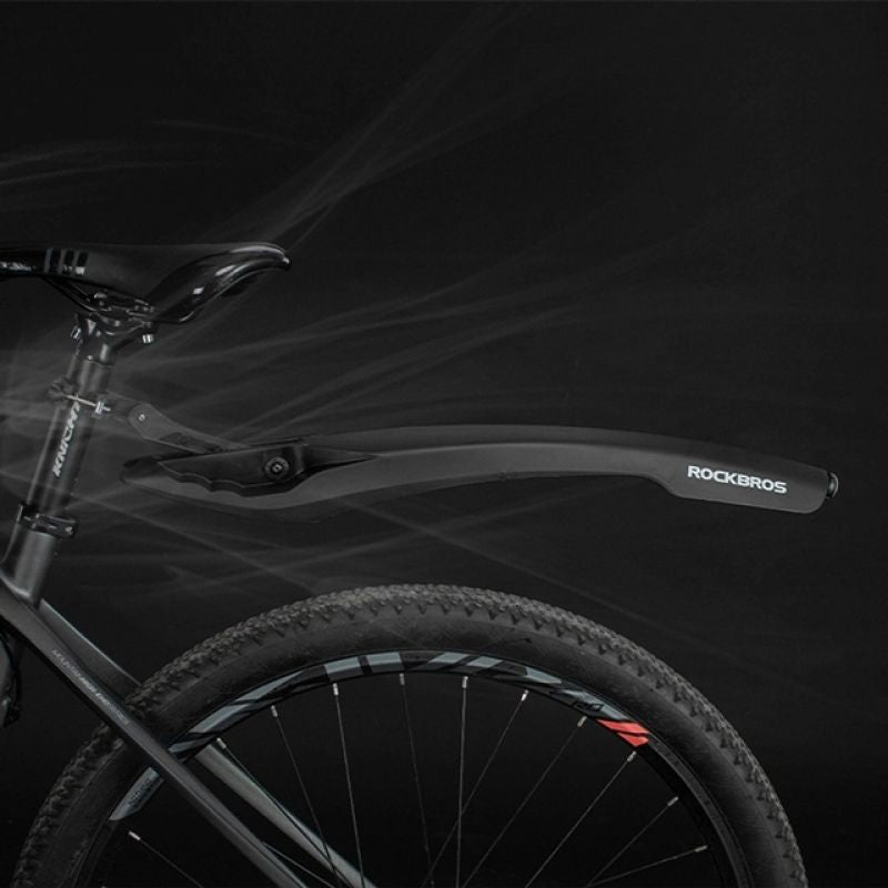 Rockbros DNB8001BK Mudguard with Red LED Light - Black In preparation Your Sports Performance