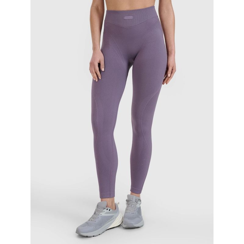 Women's seamless training leggings 4F | Anna Lewandowska 4F 4FALSSS25TFTIF383-51S