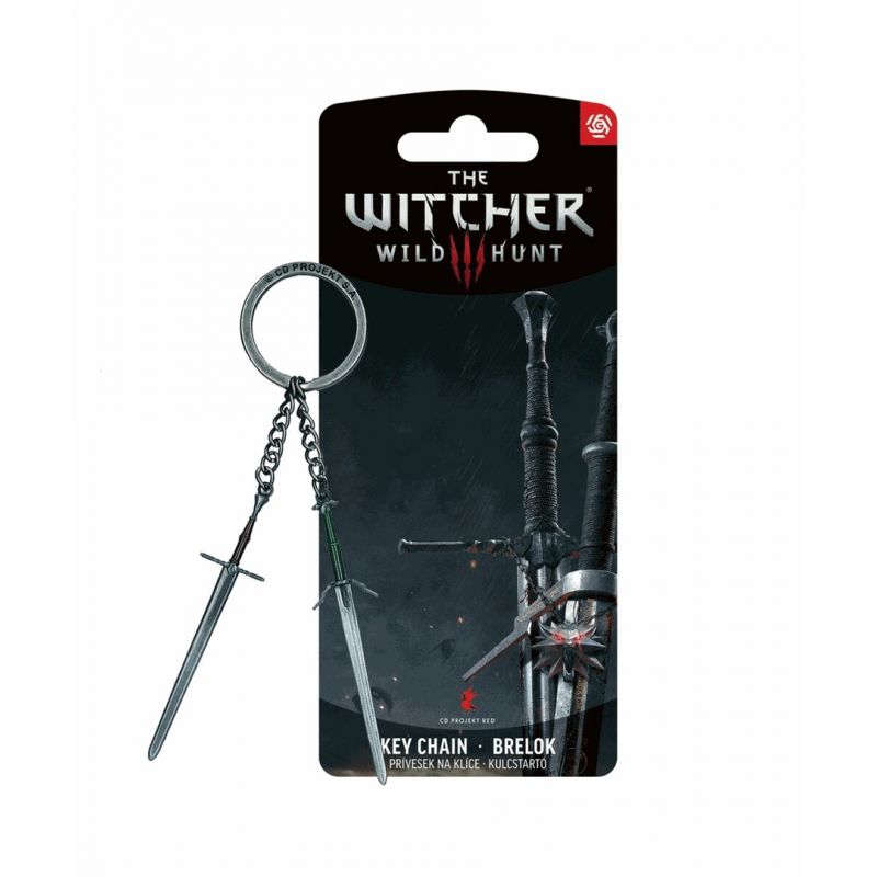 Good Loot The Witcher 3 Geralt Two Swords Keychain Gadżety dla graczy/Breloczki Your Sports Performance