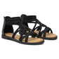 Women's Roman sandals, black, Filippo DS7897