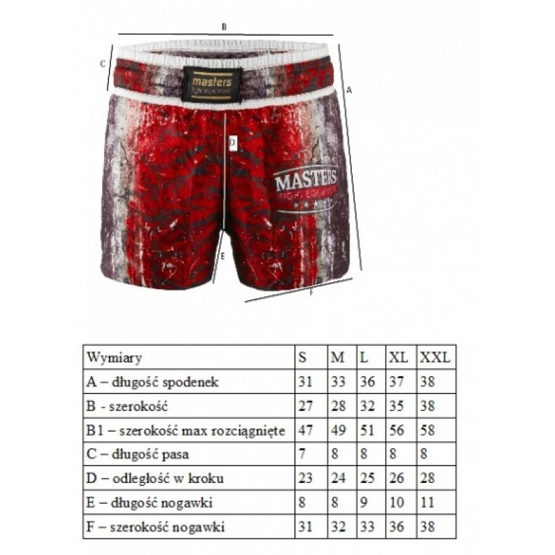 Masters shorts SK1-MFE M 06621-M02 Clothing/martial arts Your Sports Performance
