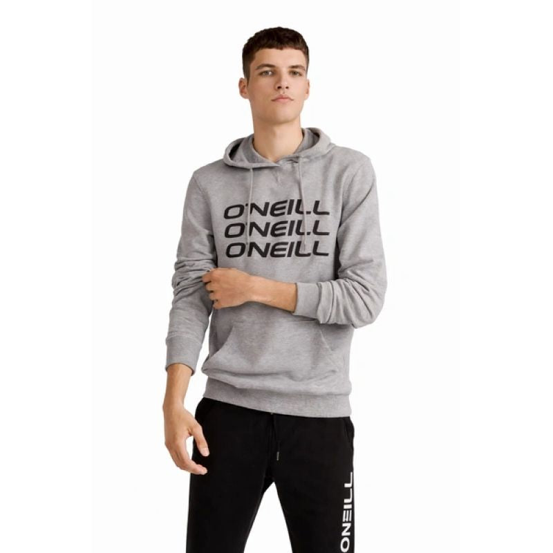 O'neill men's sweatshirt with kangaroo pocket, Triple, fashionable gray To be categorized Your Sports Performance