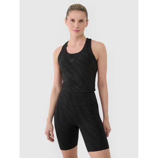 Women's quick-drying training crop top 4F 4FWSS25TFSLF413-20S *Kategoria tymczasowa Your Sports Performance