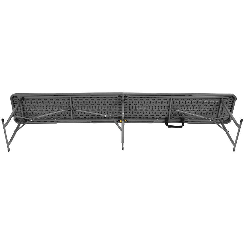 CATERING BANQUET FOLDING BENCH 183x28x43CM WOODLAND BOARD DARK GREY Home and Garden/Garden Your Sports Performance