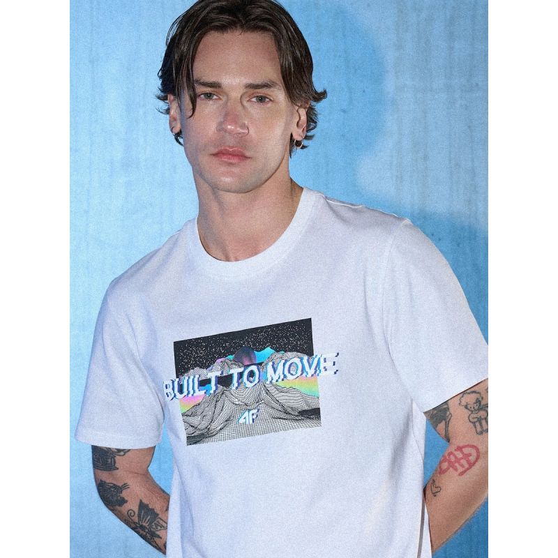 Men's regular printed T-shirt 4F 4FRSS26TTSHM3658-10S 4f
