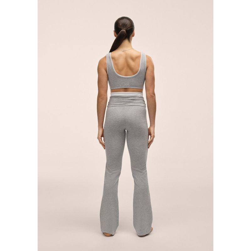 CASALL Sublime Folded Flare Pants for Women, Gray