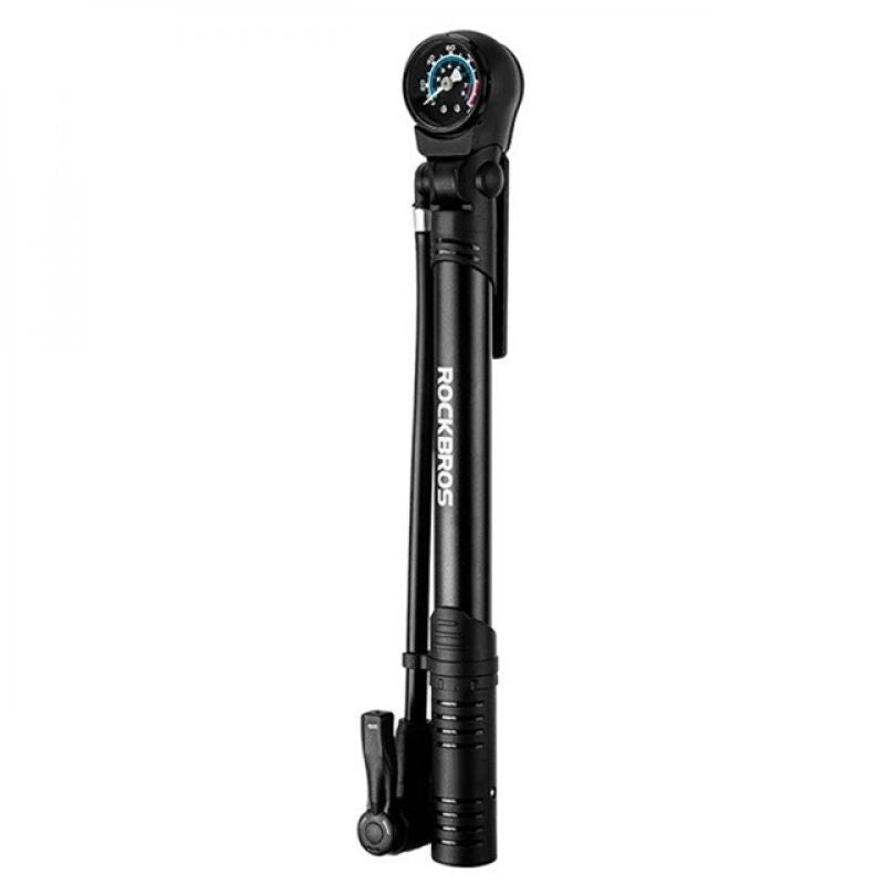 Rockbros 42310006001 Bicycle Pump with Pressure Gauge - Black In preparation Your Sports Performance