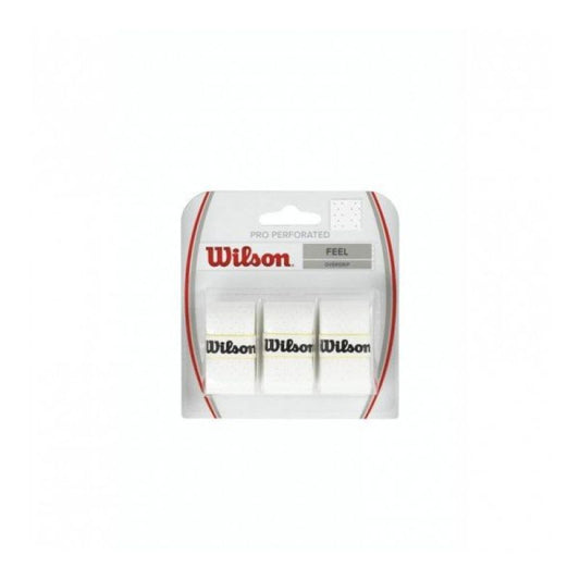 Wraps Wilson Pro Perforated 3 pcs white Accessories/Rackets and accessories Your Sports Performance