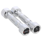 Set of chrome HMS dumbbells