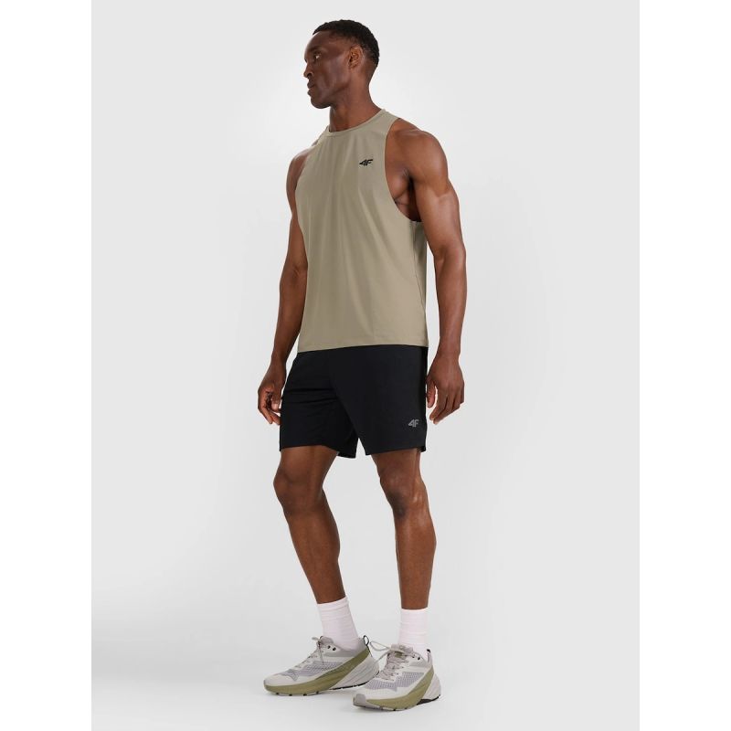 Men's quick-drying training tank top 4F 4FWAW25TFSLM554-43S