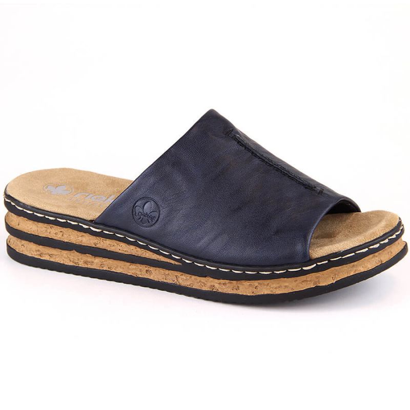 Comfortable Rieker W RKR670 flip-flops, navy blue Footwear/Lifestyle/Rieker Your Sports Performance