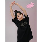 Loose T-shirt with print for girls 4F 4FJRSS26TTSHF3453-20S 4f