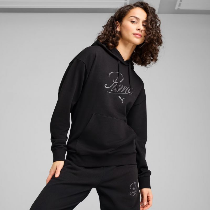 Puma Ess Script Comfort Hoodie W 684983 01 Clothing/Lifestyle/Puma Puma