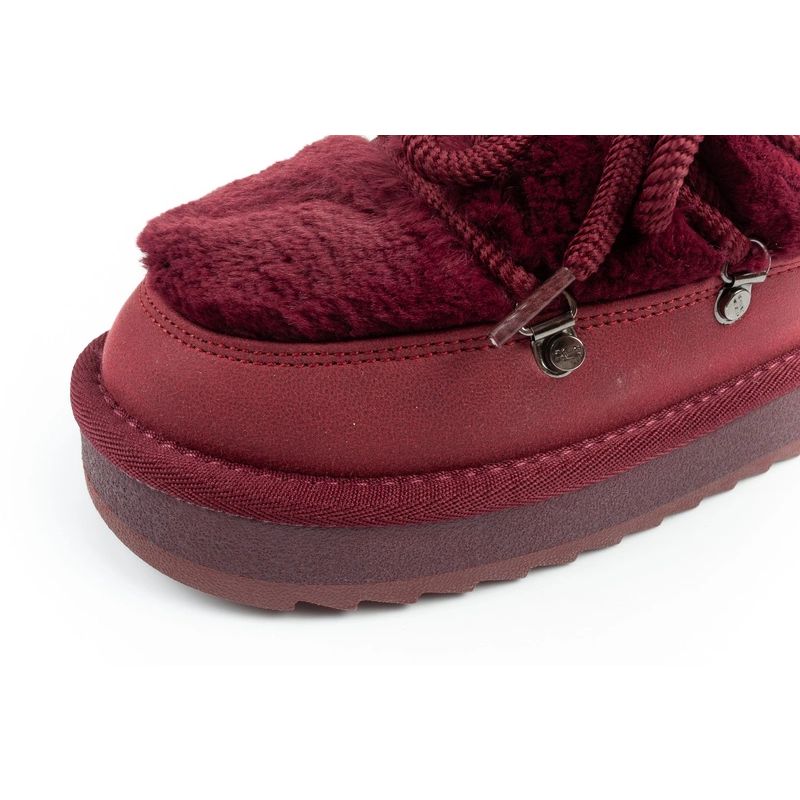 D.Franklin women's winter snow boots, fashionable fur lining, burgundy D.Franklin