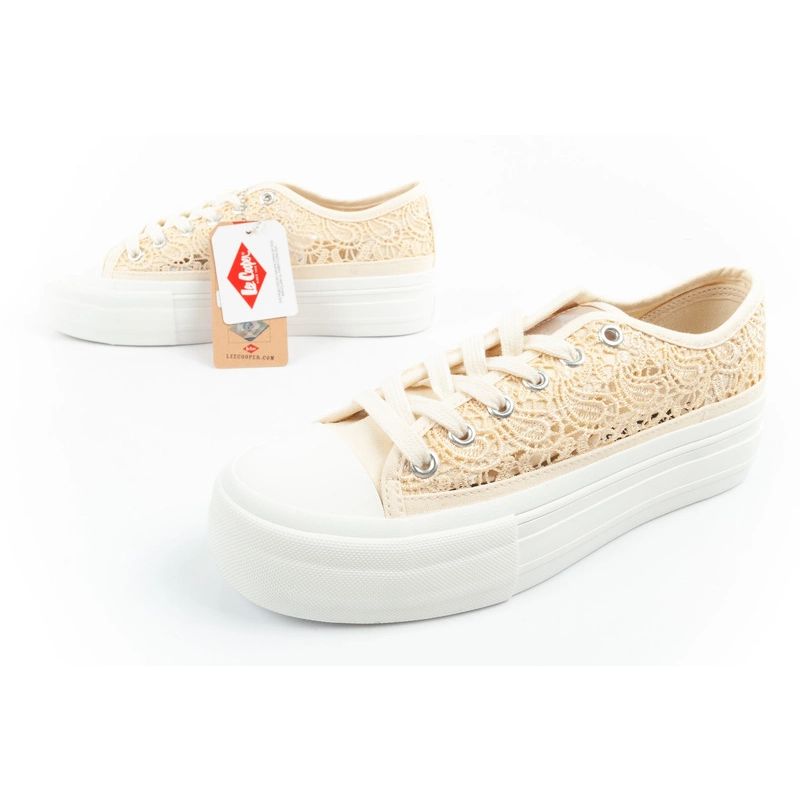 Lee Cooper women's sneakers lace openwork platform In preparation Your Sports Performance