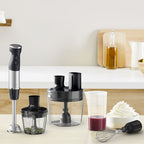 Tefal Quickchef+ HB67G830 blender 0.8 l Immersion blender 1000 W Black, Stainless steel AGD - Produkty/Miksery / Blendery Your Sports Performance