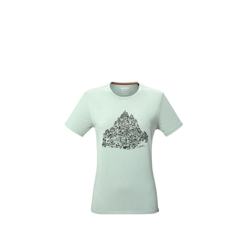 MILLET CIMAICOLLAB TS SS W green T-shirt