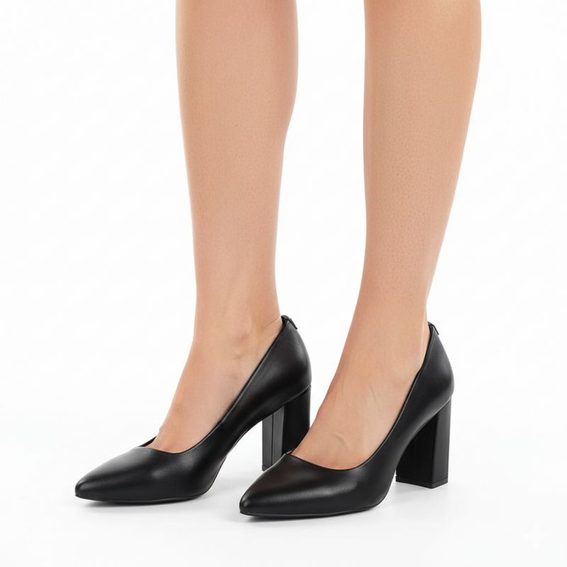 Black pumps with pointed toe, black Sergio Leone PB216 Footwear Your Sports Performance