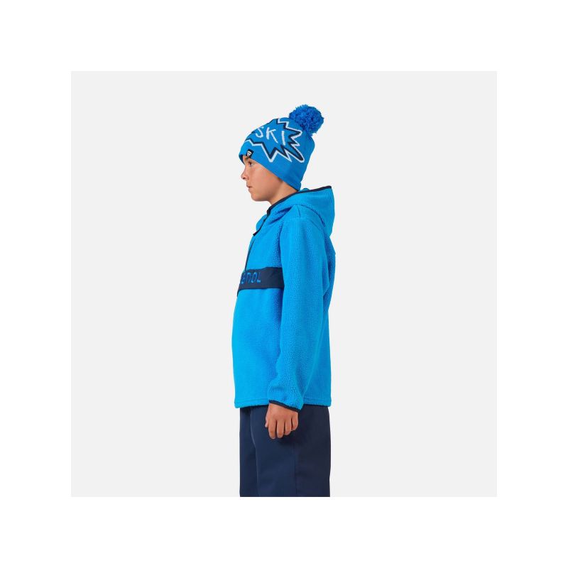 ROSSIGNOL JR ALLTRACK ANORAK FLEECE children's sweatshirt blue