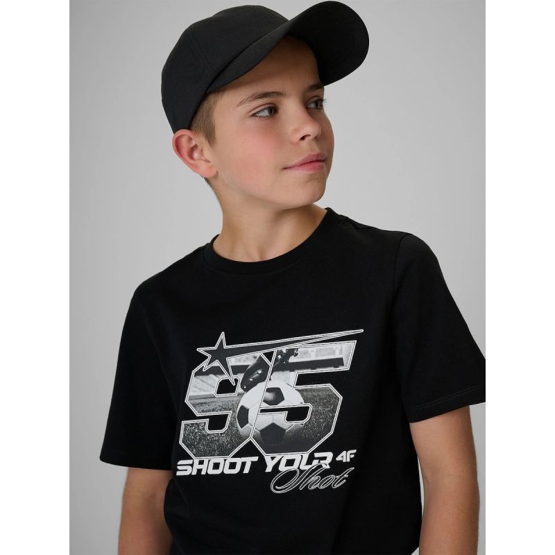 Boys’ Regular Fit Printed T-Shirt 4F 4FJRAW26TTSHM4342-20S