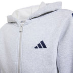 adidas Essentials Full-Zip Hoodie for Kids Light Gray KQ9050