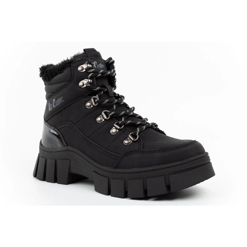 Lee Cooper Women’s Winter Boots, Black Insulated Ankle Boots