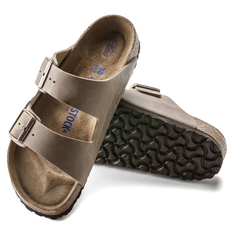 Birkenstock Arizona Soft Footbed Oiled Leather Tabacco Brown Narrow Women's/Men's Slides (0552813) Footwear/Lifestyle/Birkenstock/Klapki/chodaki Birkenstock