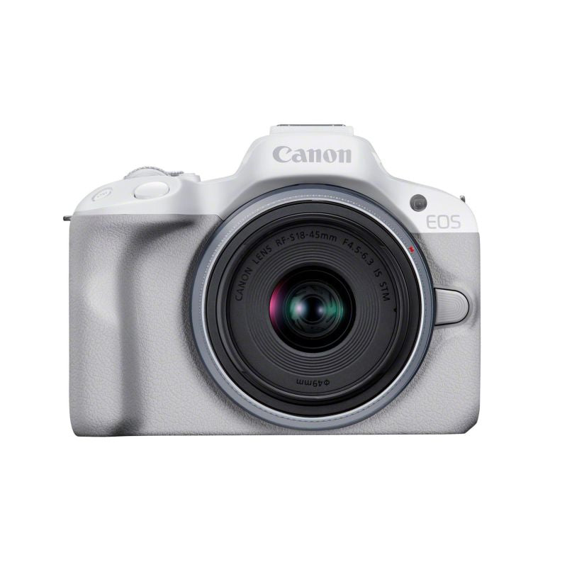 Canon EOS R50, White + RF-S 18-45mm F4.5-6.3 IS STM Kit Mirrorless camera 24.2 MP CMOS 6000 x 4000 px White Aparaty/Lustrzanki cyfrowe Your Sports Performance