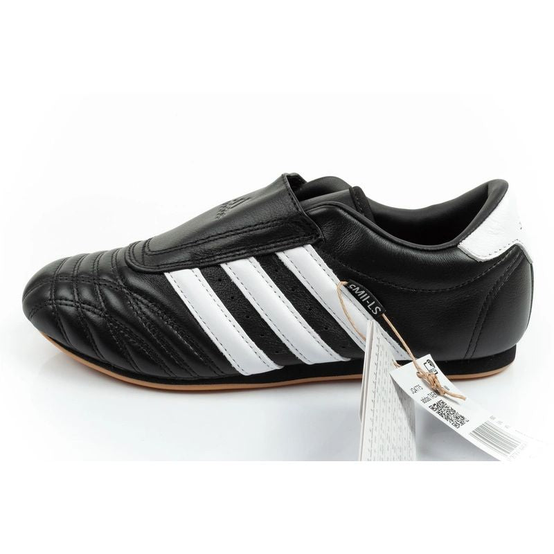 Adidas Women's Taekwondo Sports Shoes Black Leather Slip-On adidas