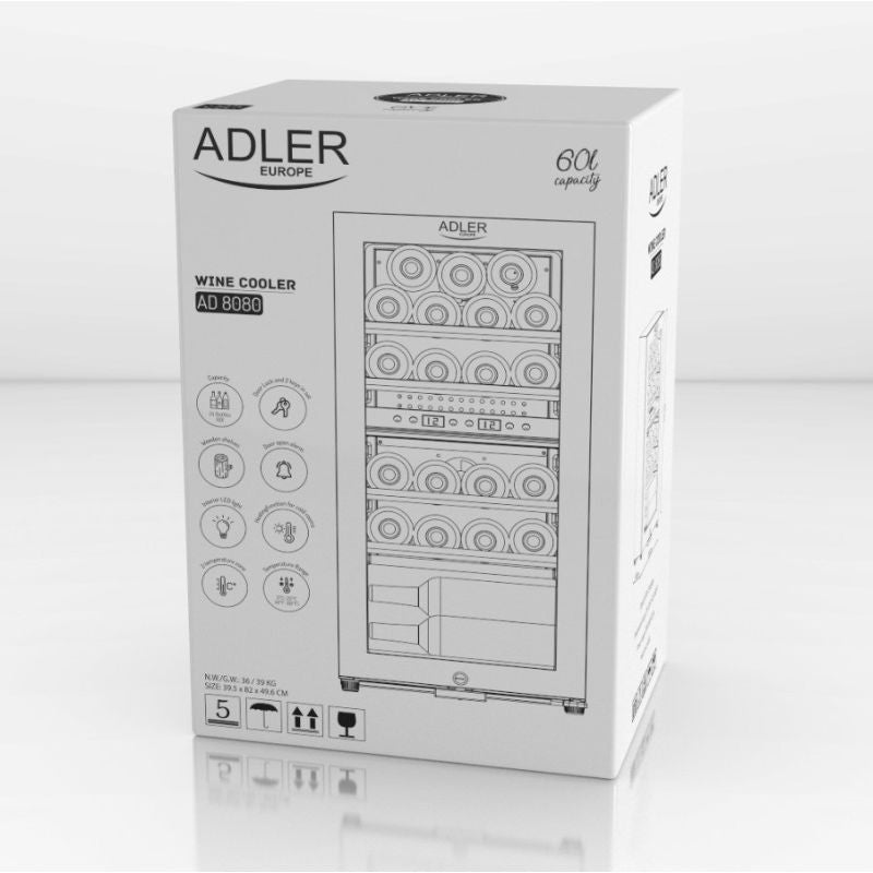 ADLER AD 8080 wine refrigerator AGD - Produkty/Chłodziarki do wina Your Sports Performance