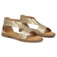Women's openwork gold sandals Filippo DS7889