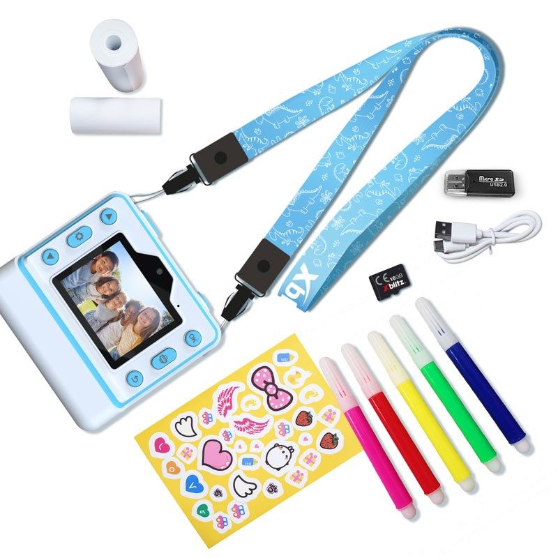 XBLITZ INSTANT CAMERA WITH FLASH BLUE PRINTER Aparaty/Aparaty natychmiastowe Your Sports Performance