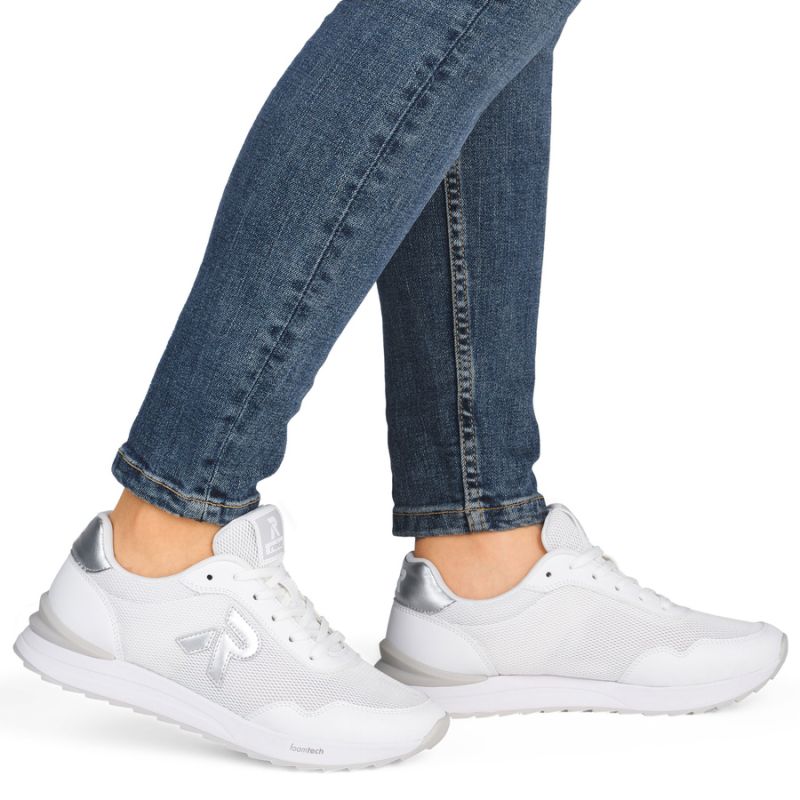 Women's sports shoes mesh comfortable soft white Rieker W2404-82 Rieker