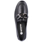 Comfortable leather shoes with a chain Remonte W RKR645, black